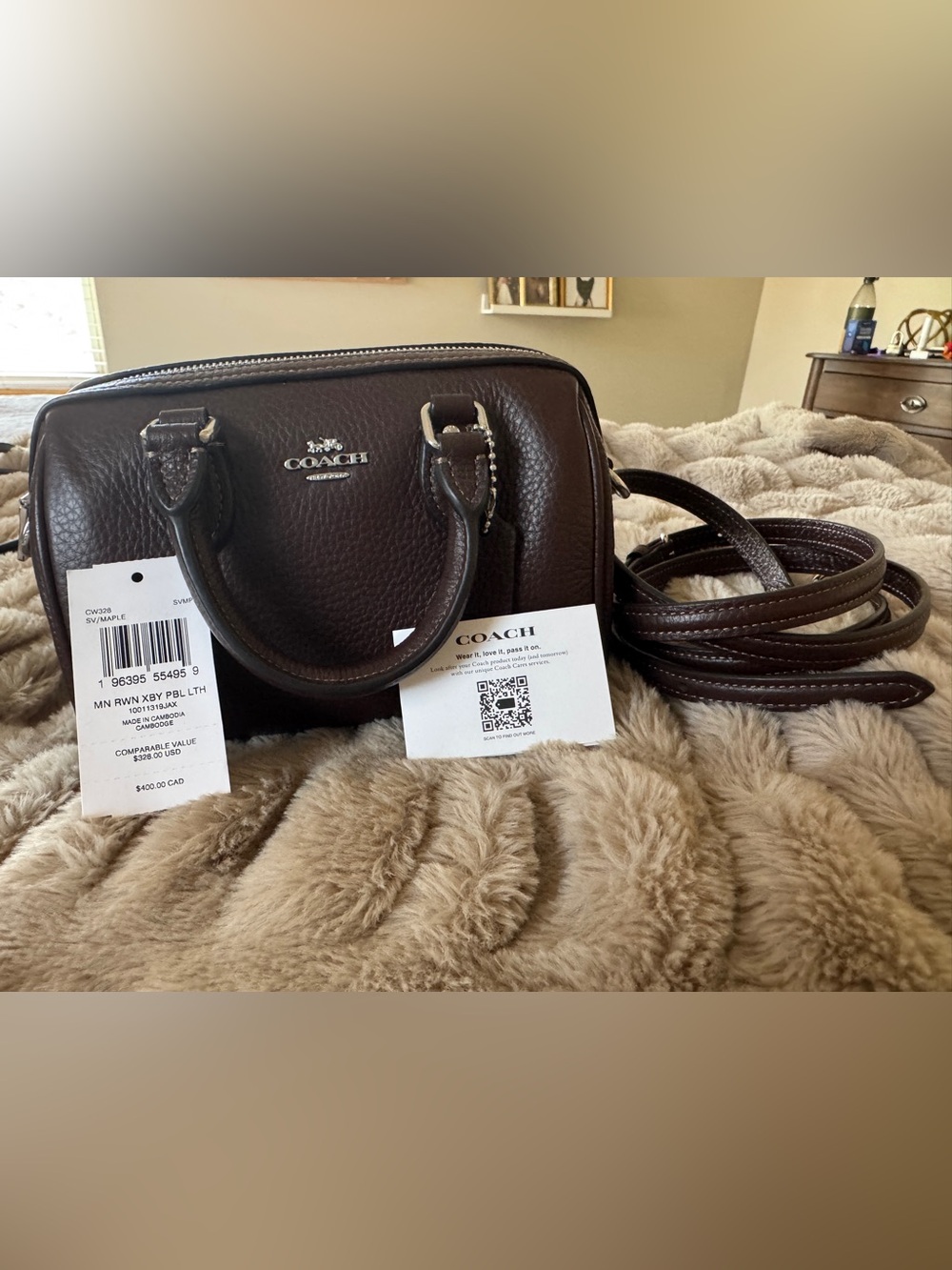 Coach Mini Rowan Crossbody Bag - Brown